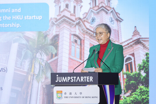 Opening Remarks by HKU Super Angel Network, Dr. Winnie Tang, MH, JP, Chief Convenor of HKU Super Angel Network  